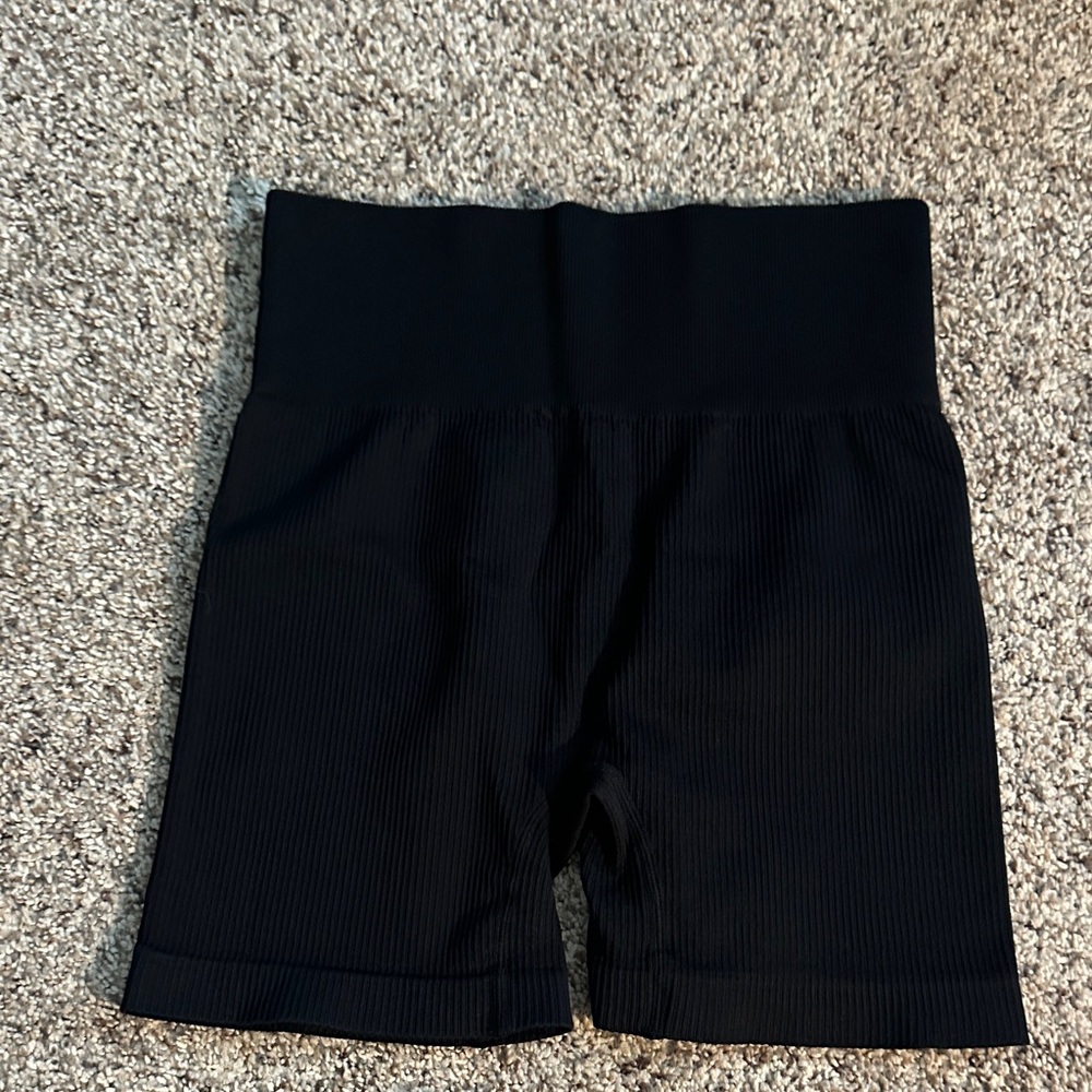 Classic Black High-Rise Bike Shorts